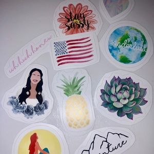 Lot of 10 Stickers
